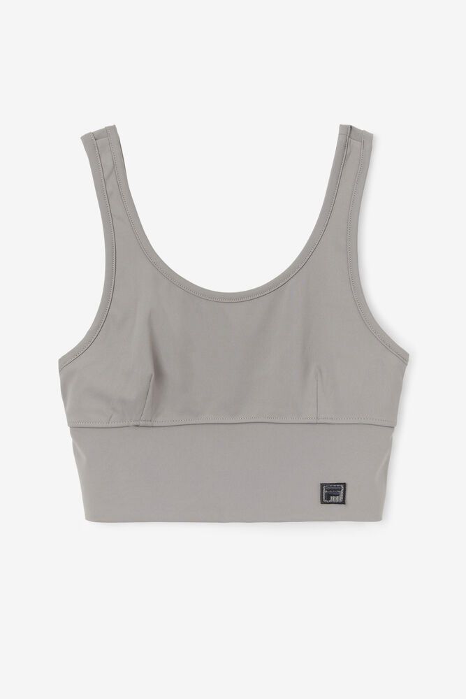 Fila Sports Bra Kora Top Womens Grey - India OMH-573168